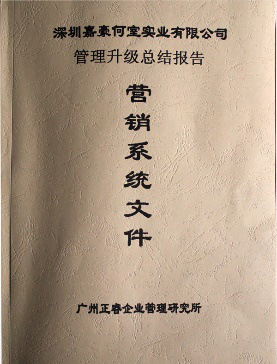深圳市嘉豪何室實(shí)業(yè)有限公司管理升級總結(jié)報告
