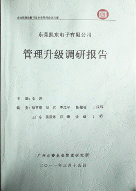 2012年4月5日，正睿咨詢向潔麗決策層陳述調(diào)研報告